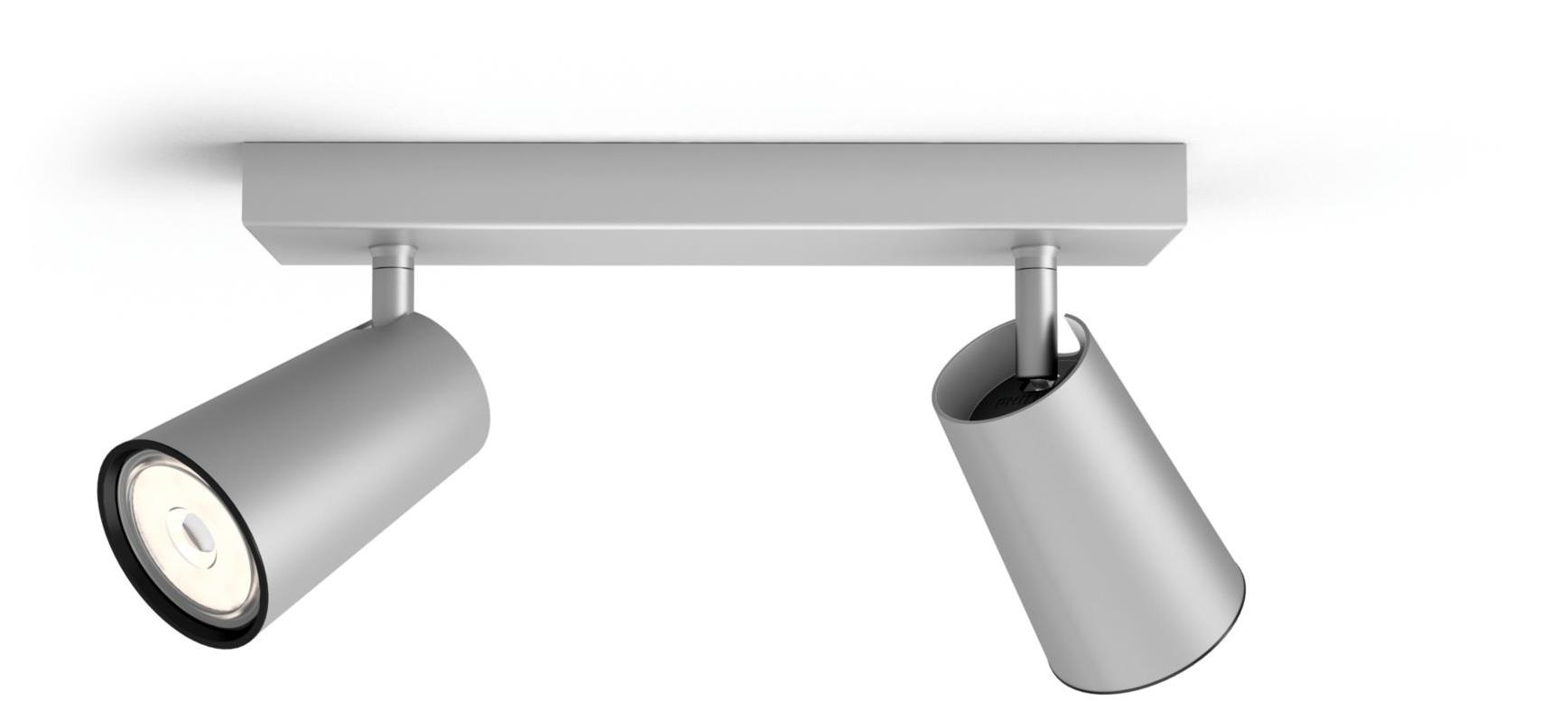 Philips Paisley bodové svietidlo 2× GU10 5,5 W, bez zdroja, IP20, hliníkové