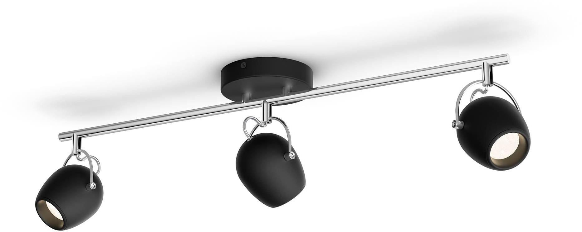 Philips Rivano bodové LED svietidlo 12,6 W, 1200 lm, 2700 K, IP20, čierne