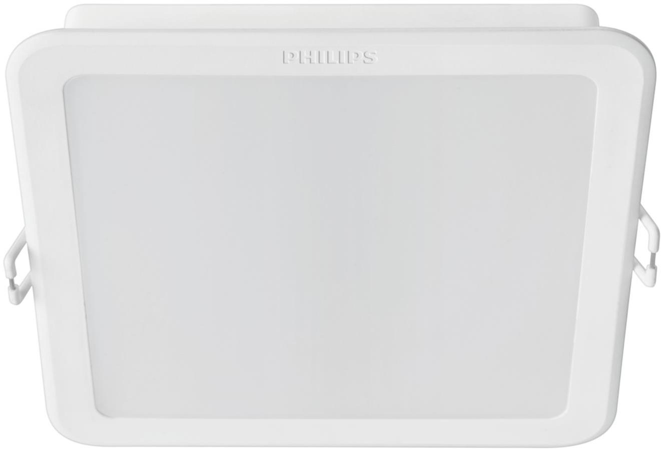 Philips Meson podhľadové LED svietidlo 12,5 W, 900 lm, 3000 K, 14 cm, hranaté IP20, biele