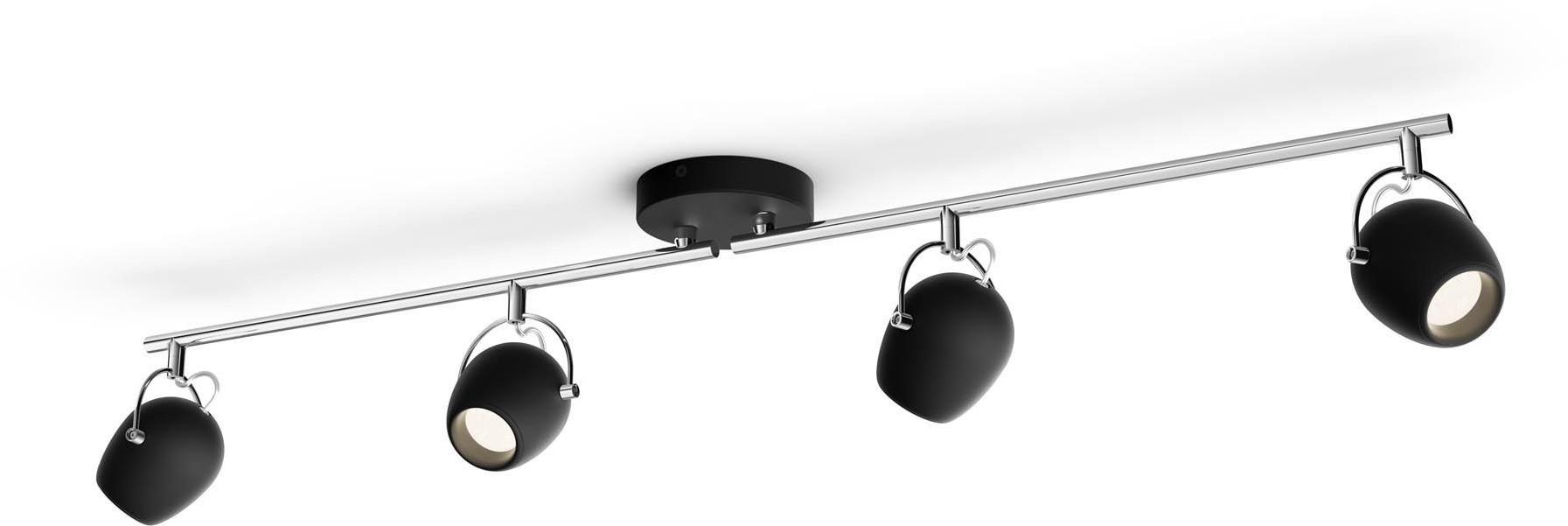 Philips Rivano bodové LED svietidlo 16,8 W, 1600 lm, 2700 K, IP20, čierne
