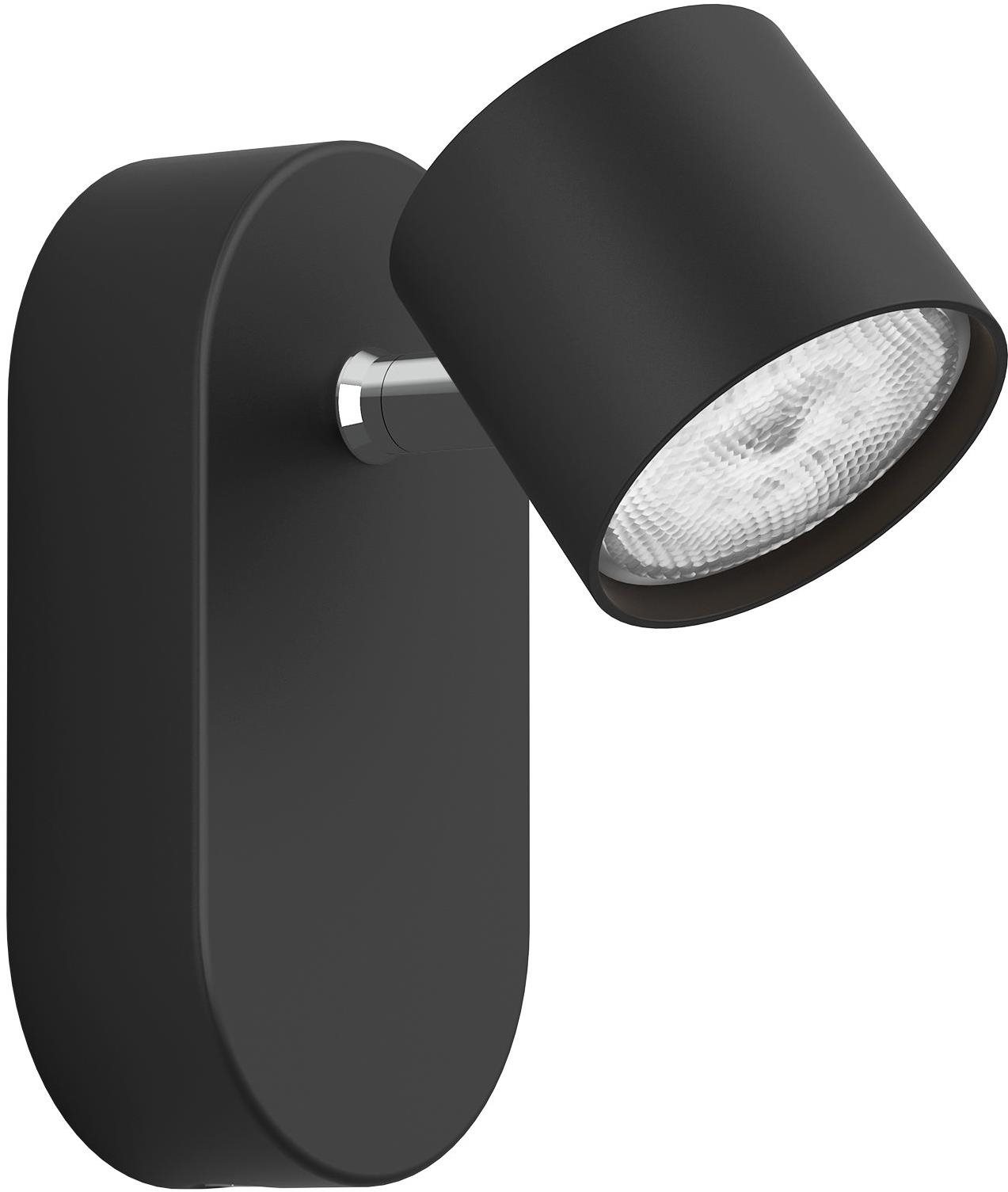 Philips Star bodové LED svietidlo 1× 4,5 W, 500 lm, 2700 K, IP20, stmievateľné, čierne