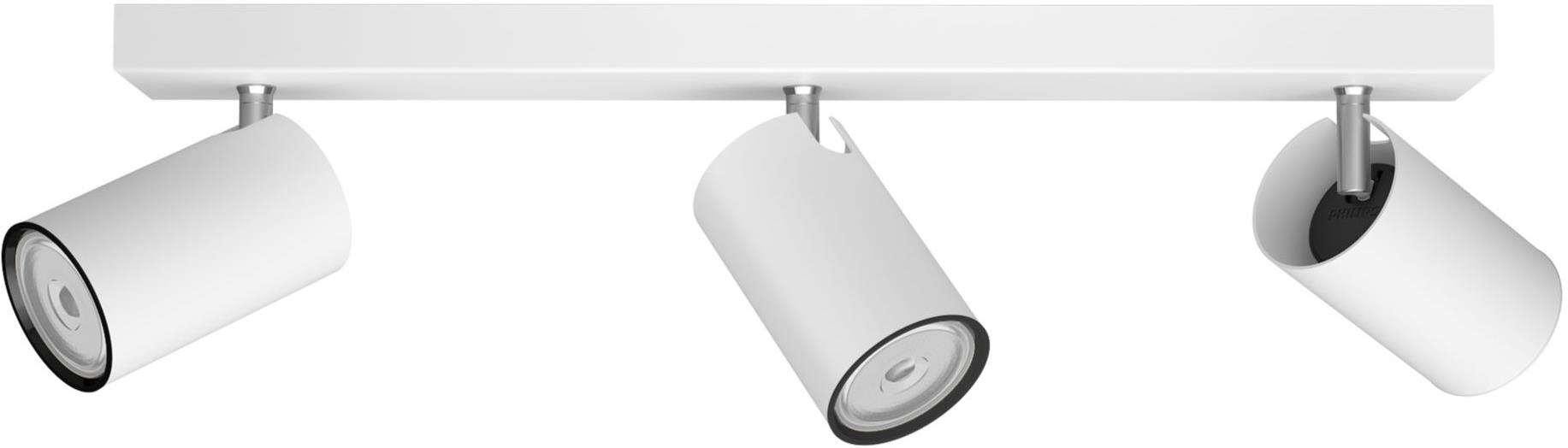 Philips Kosipo bodové svietidlo 3× GU10 5,5 W, bez zdroja IP20, biele