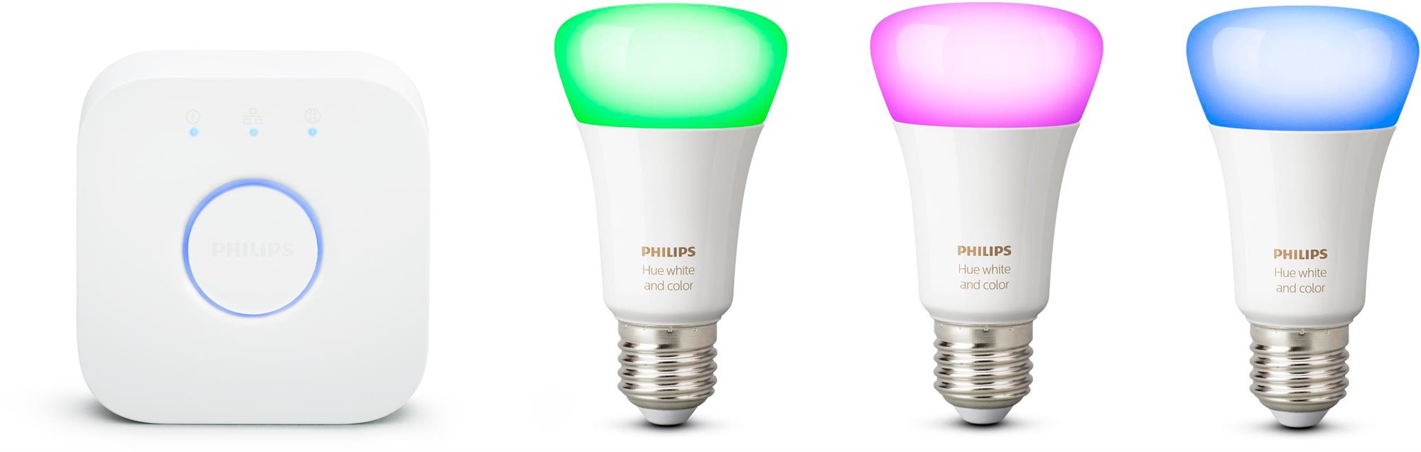 Philips Hue White and Color ambiance 9W E27 promo starter kit