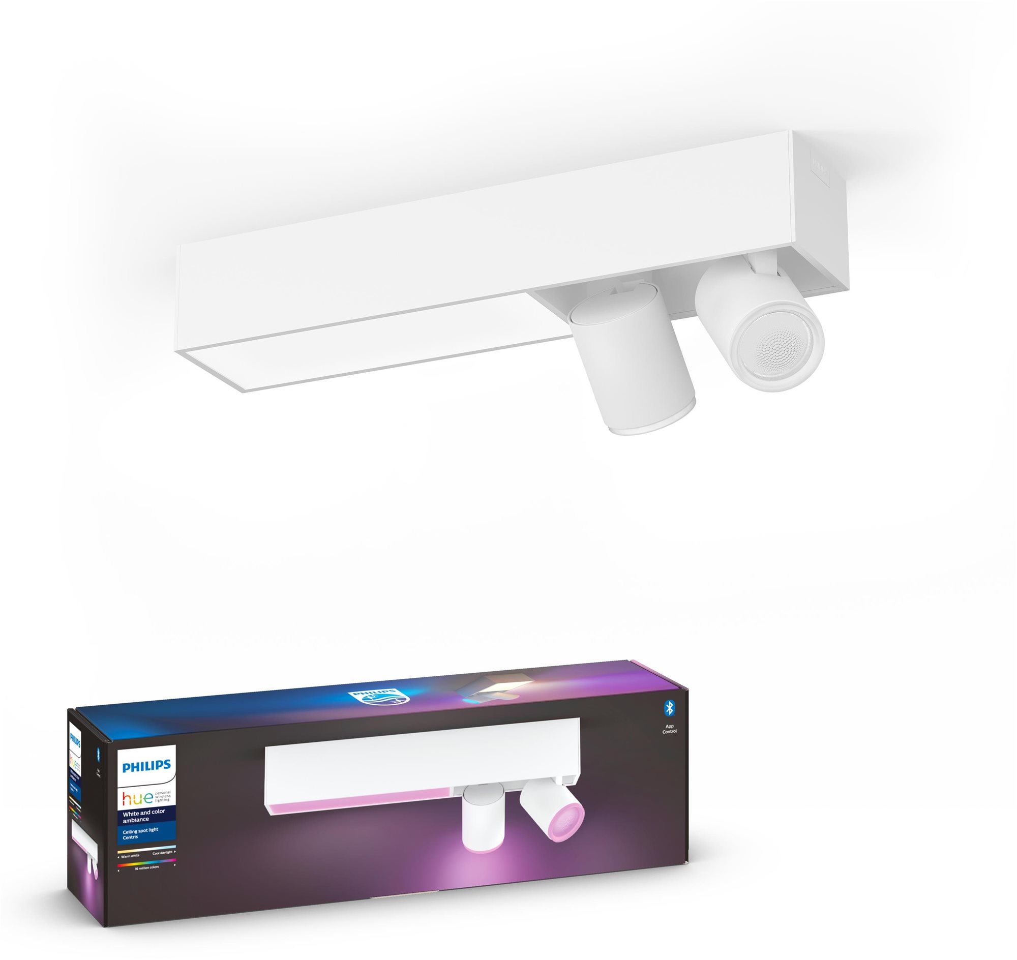 Philips Hue White and Color Ambiance Centris 2L Ceiling Biela 50610/31/P7
