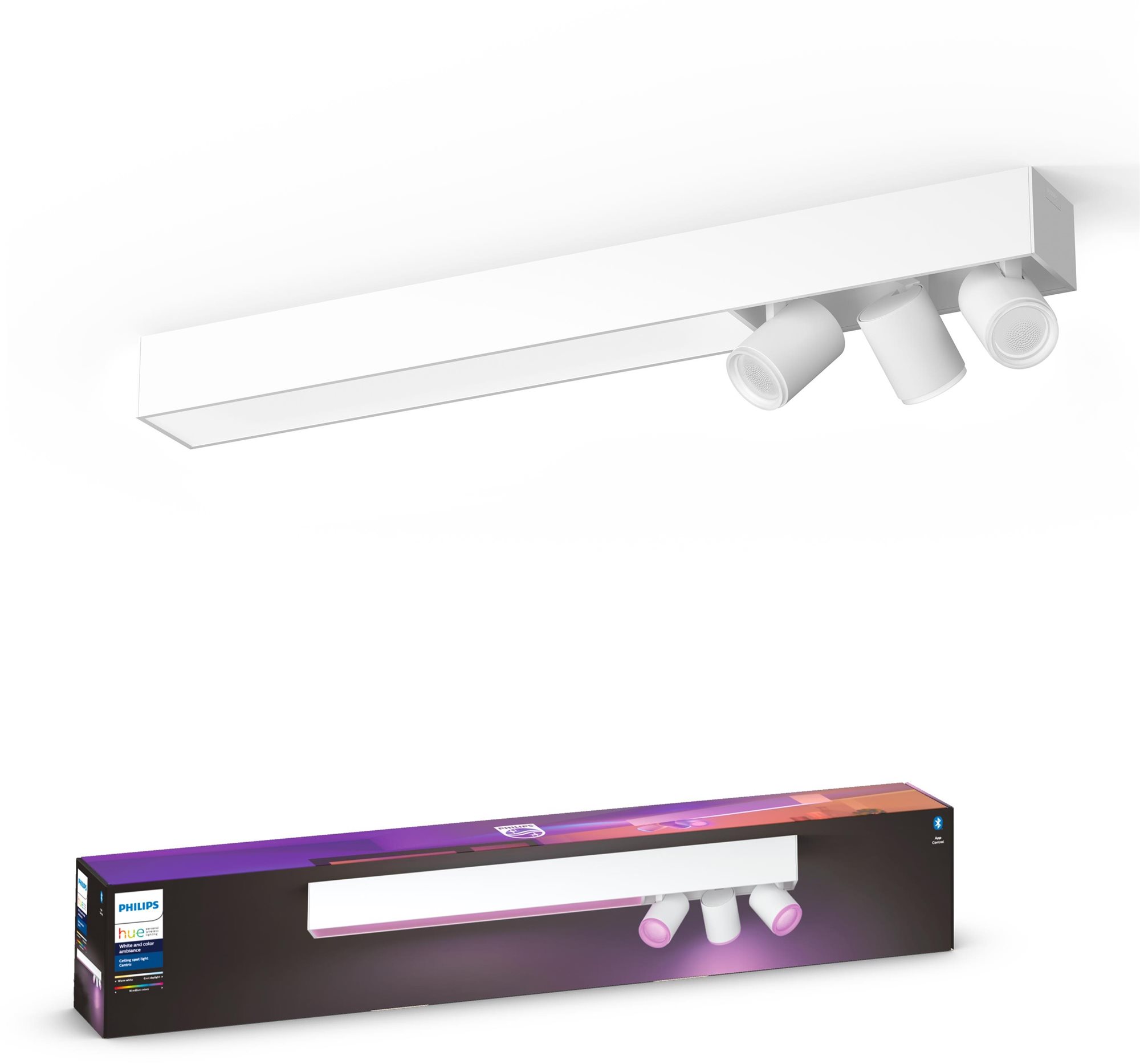 Philips Hue White and Color Ambiance Centris 3L Ceiling Biela 50609/31/P7