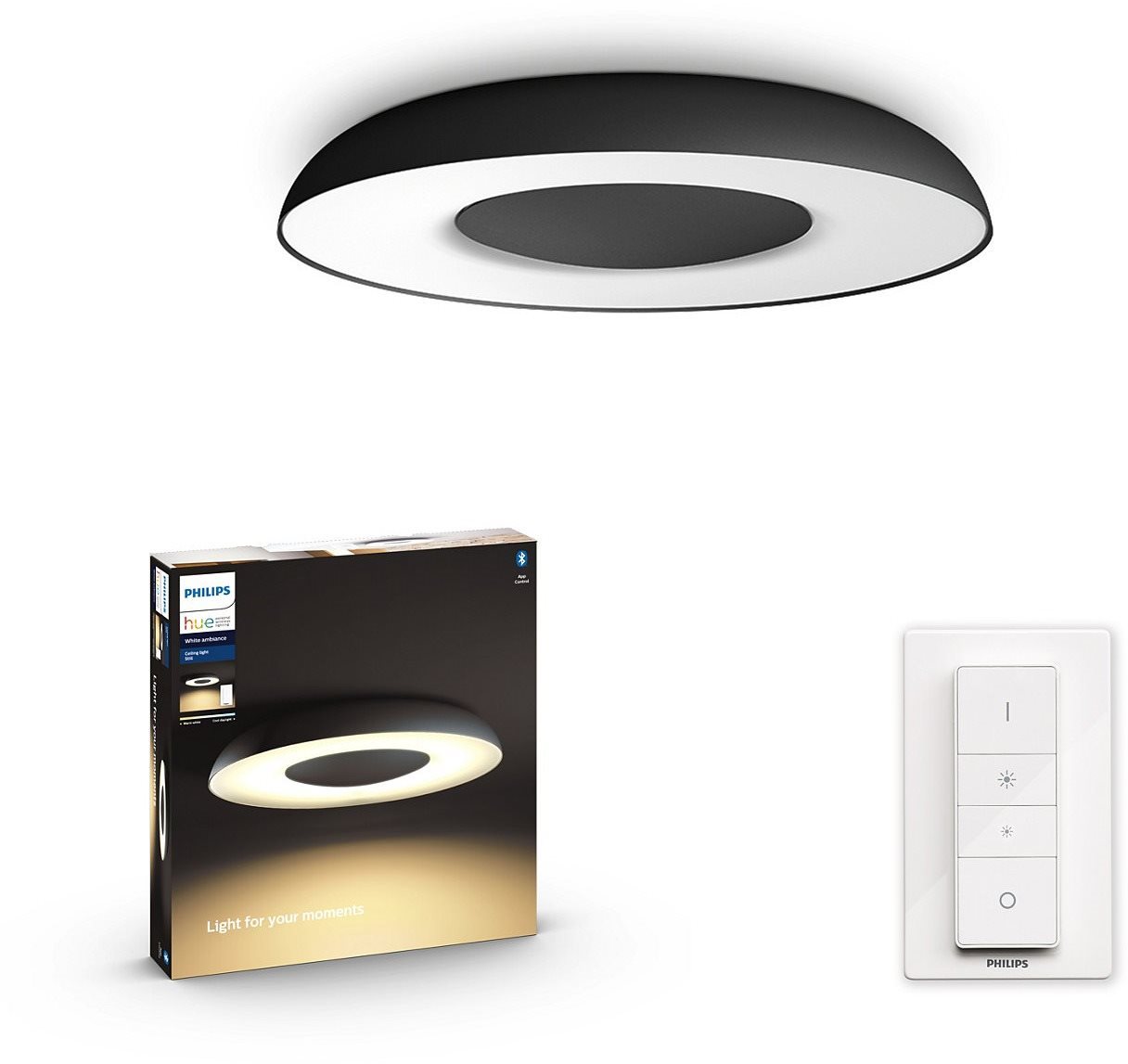 Philips Hue White Ambiance Still Hue ceiling lamp black 1× 27 W 24 V