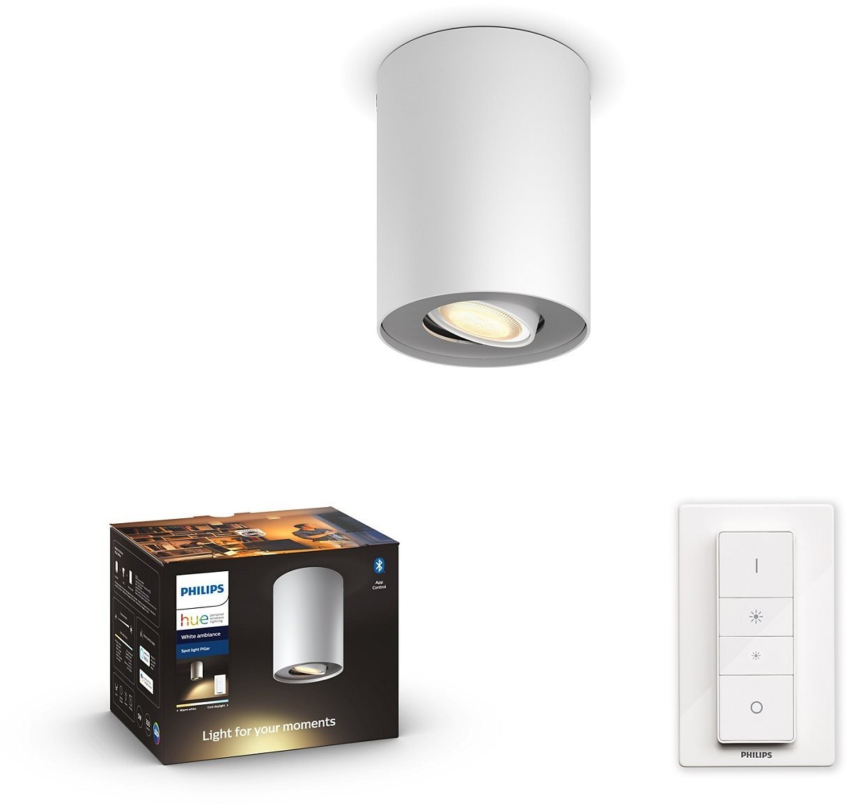Philips Hue White Ambiance Pillar Hue single spot white 1× 5 W 230 V