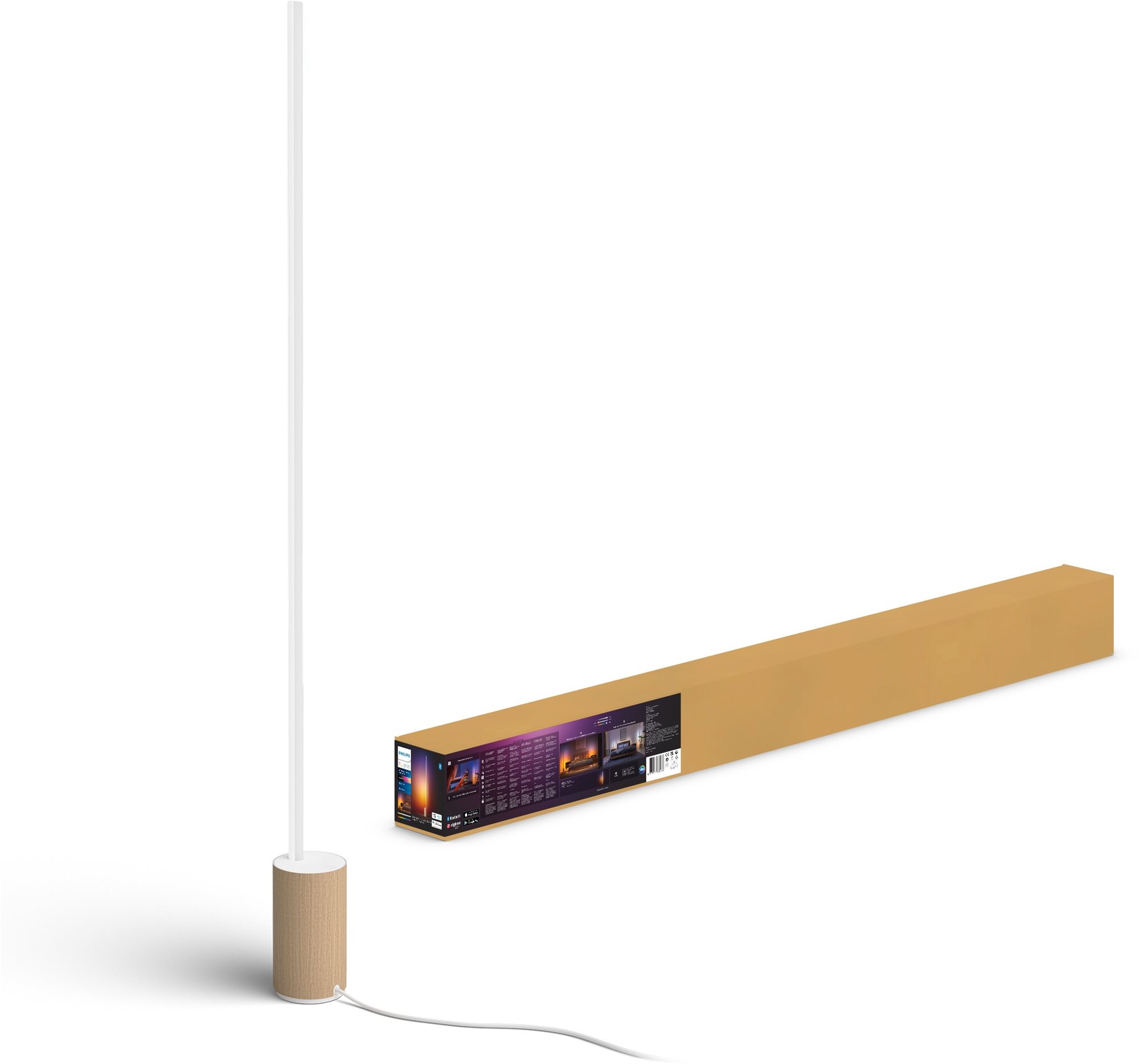 Philips Hue Gradient Signe stojacia dub