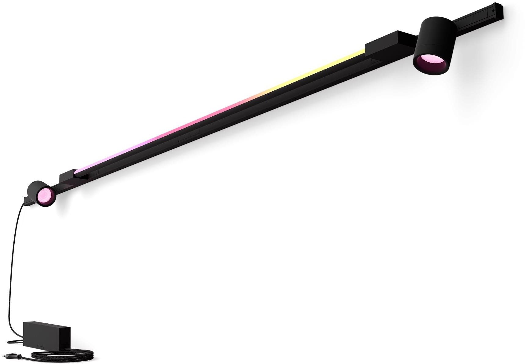 Philips Hue White and Color Ambiance Perifo nástenné svetlo bodové a Gradient Tube čierne