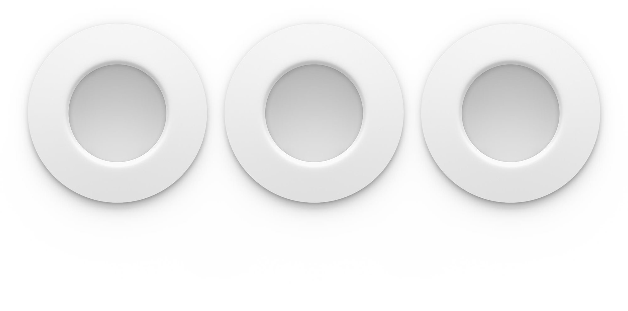 Philips Hue WCA 3 × Slim S, biele