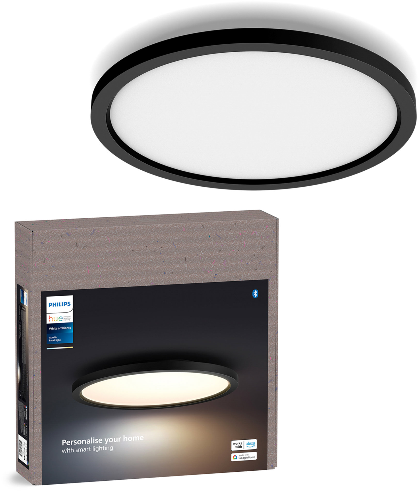 Philips Hue Aurelle Panel RD S, čierny