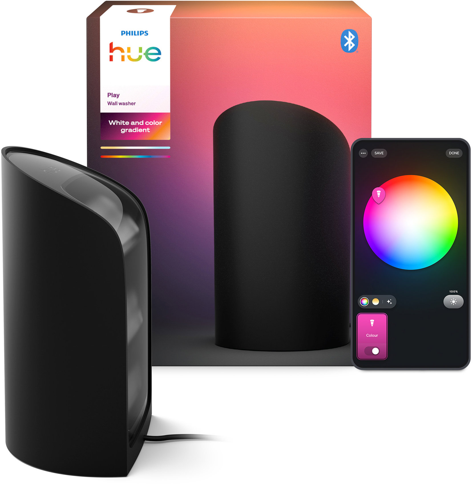 Philips Hue Wall washer, čierna