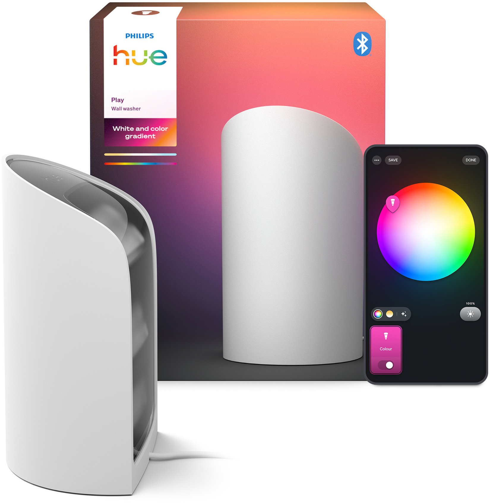 Philips Hue Wall washer, biela