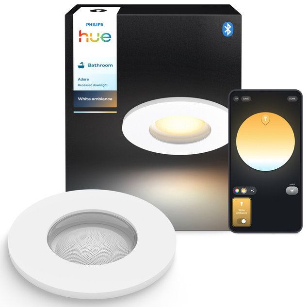 Philips Hue Adore recessed 1× 4.2 W, biela