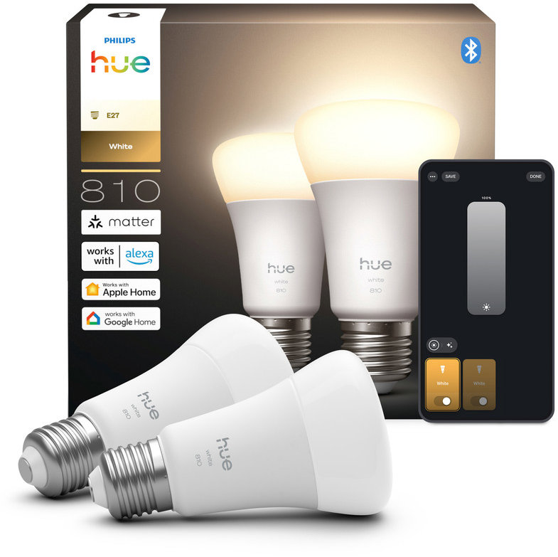 Philips Hue White 7 W 810 E27 2 ks
