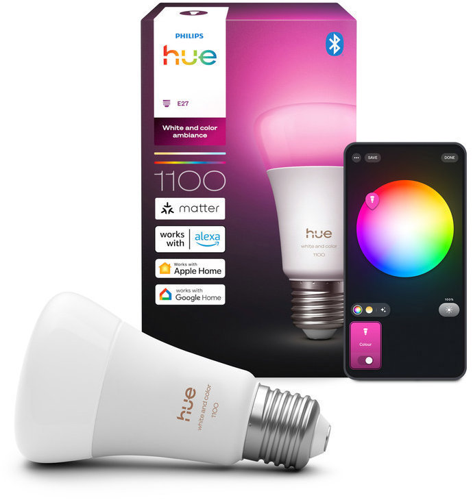 Philips Hue White and Color Ambiance 8,1 W 1100 E27
