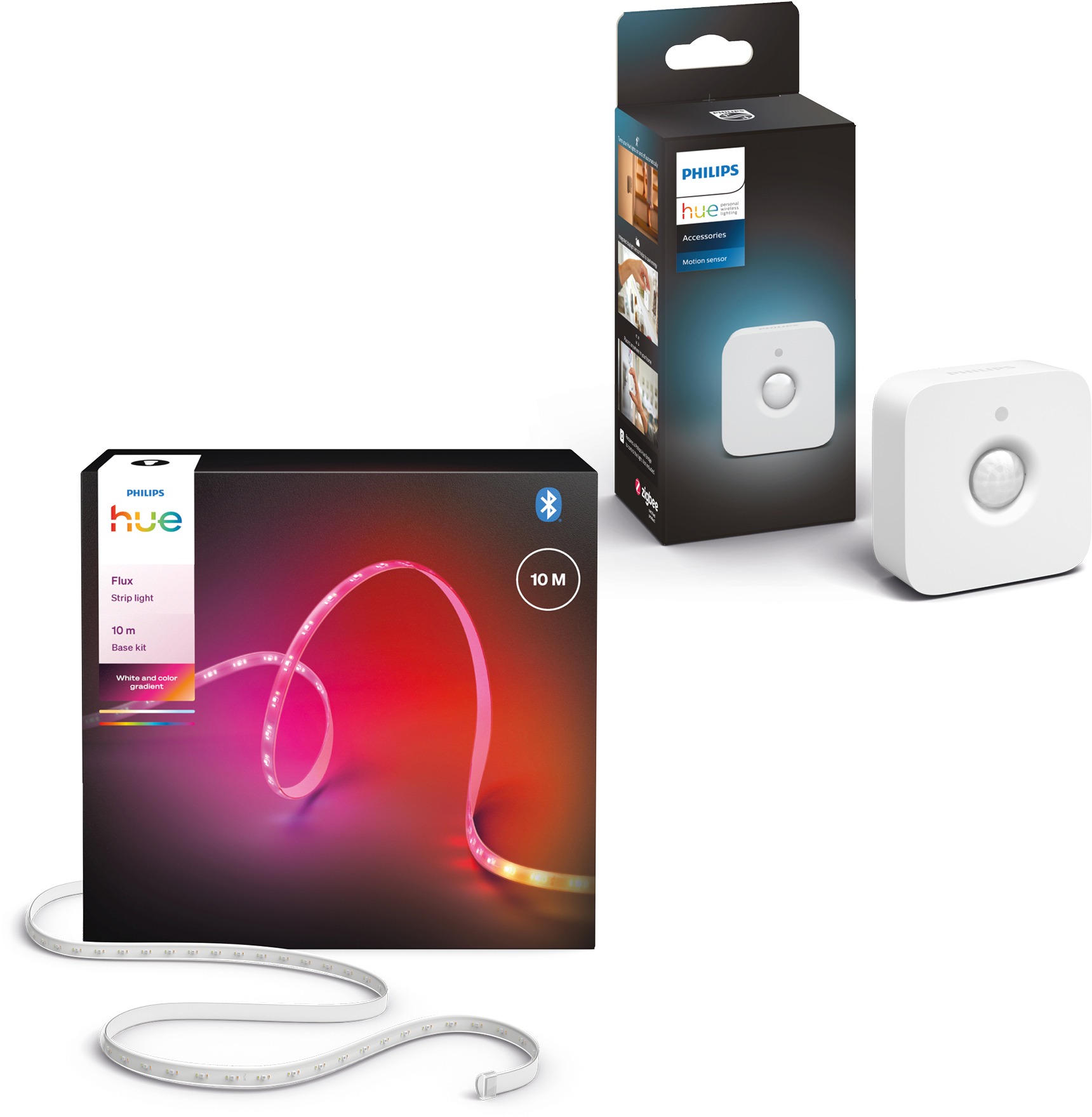 Philips Hue Flux strip light 10 m + Hue Motion Sensor