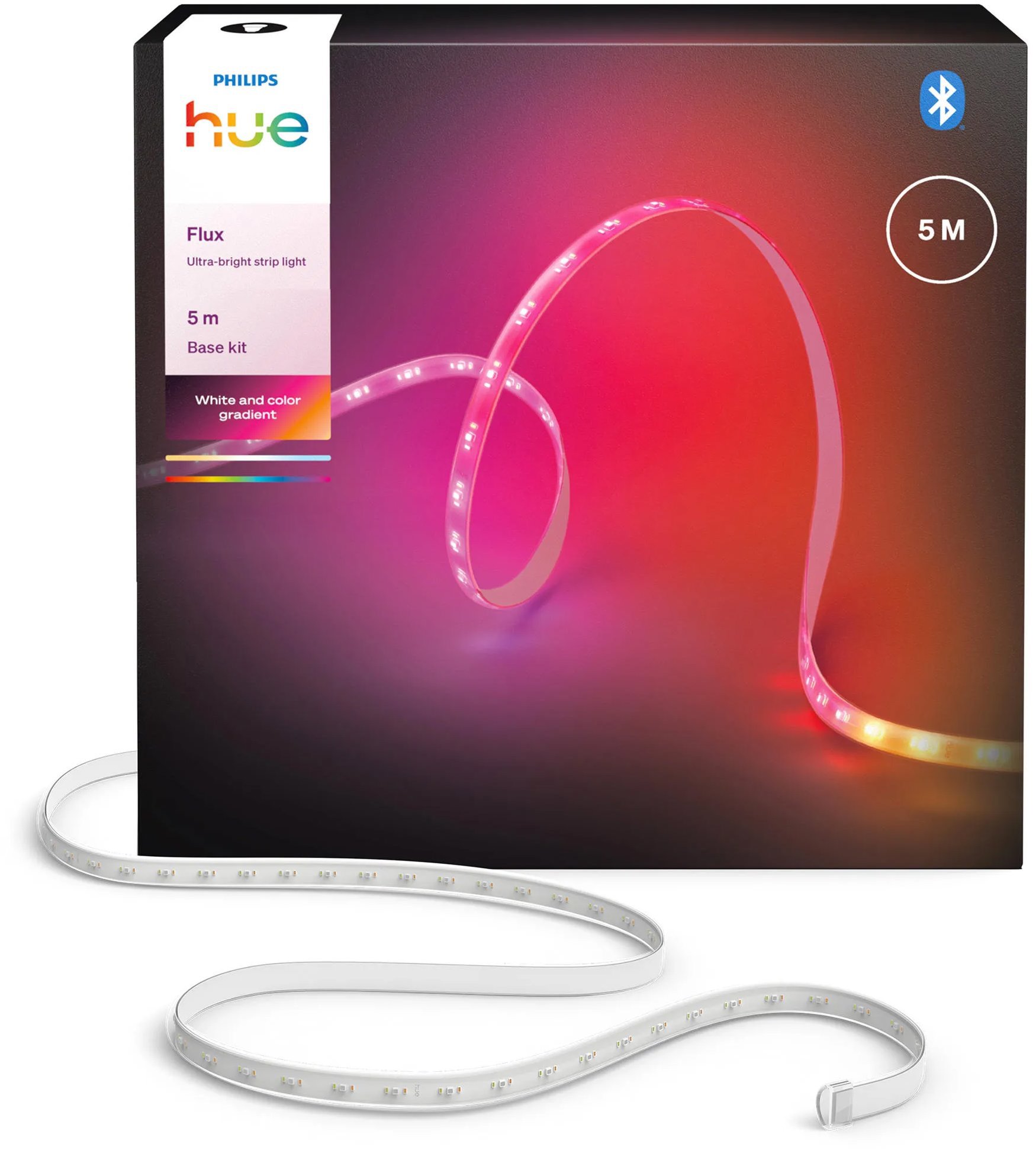 Philips Hue Flux Ultra Bright Strip Light 5 m + Hue Flux Strip Light Extension 5 m