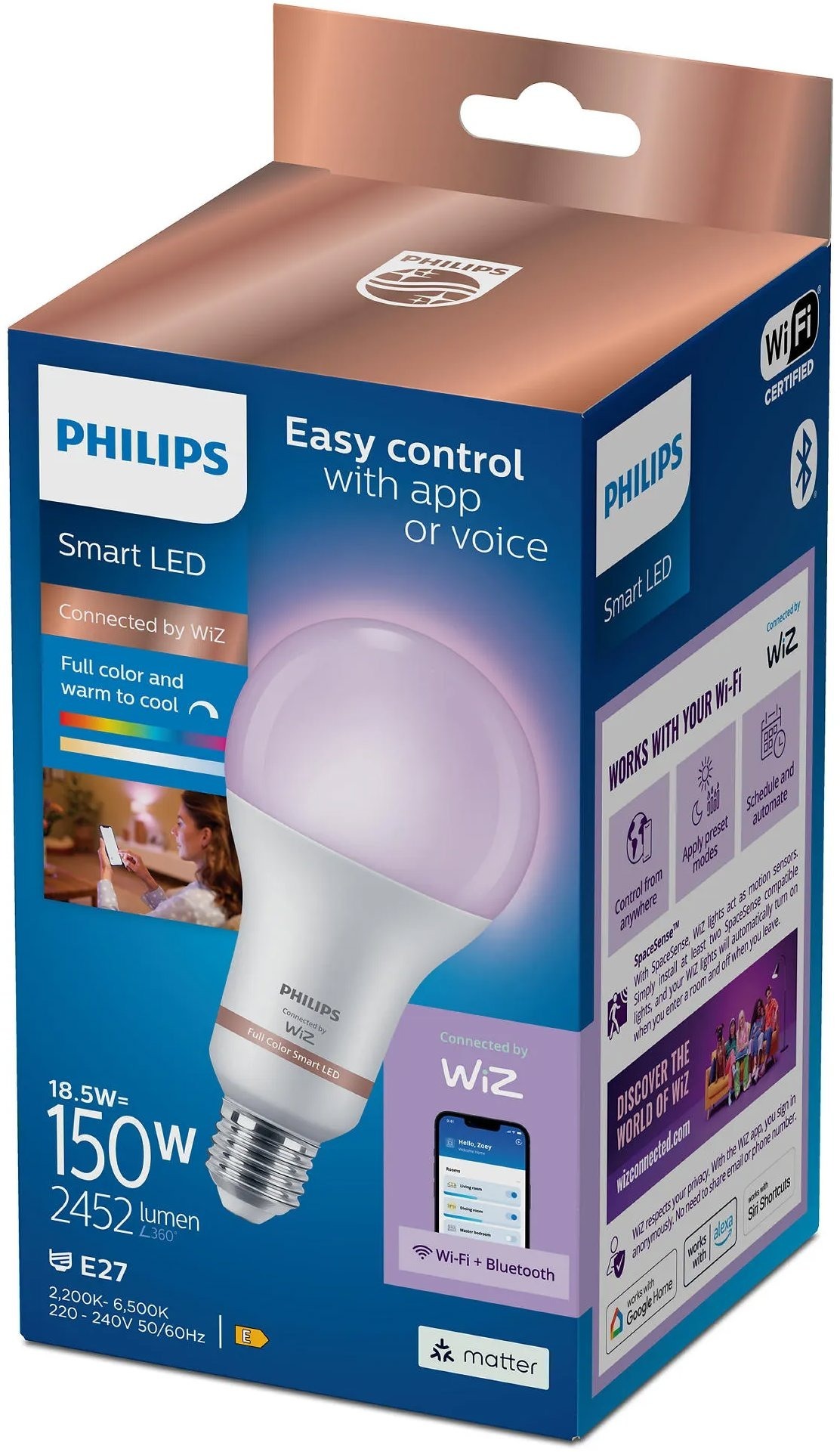 Philips Smart LED WFB 150 W A80 E27 RGB