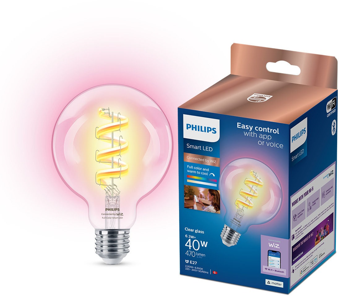Philips Smart LED WFB 40 W G95 E27 RGB