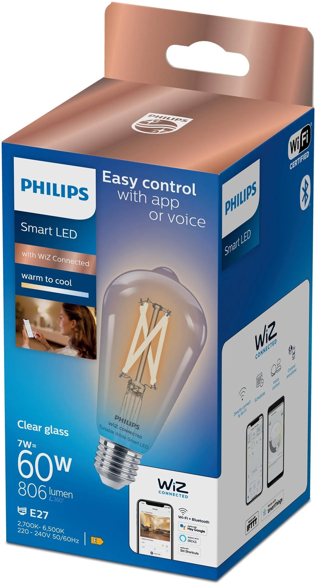 Philips Smart LED WFB 60 W ST64 E27