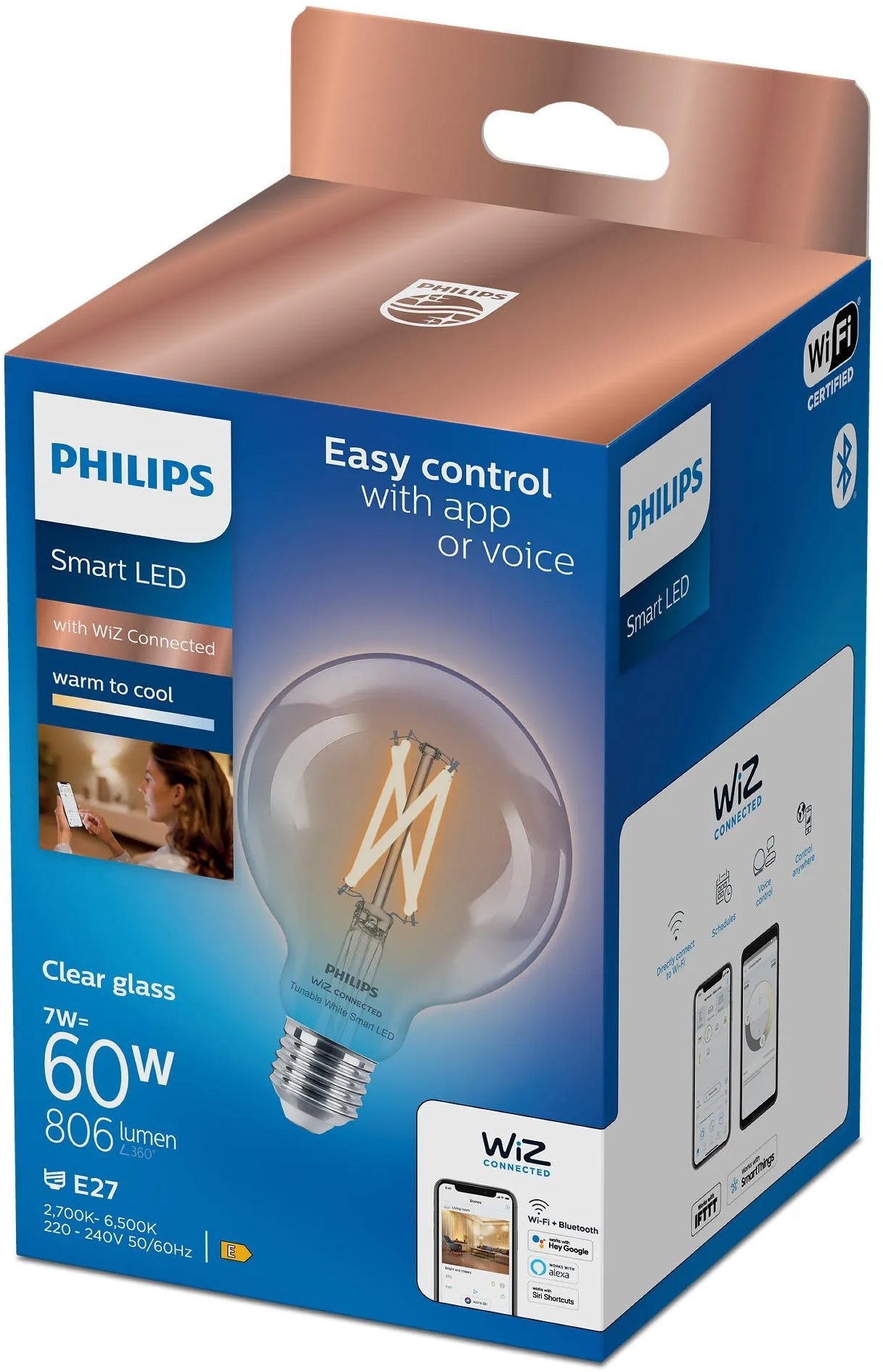 Philips Smart LED WFB 60 W G95 E27