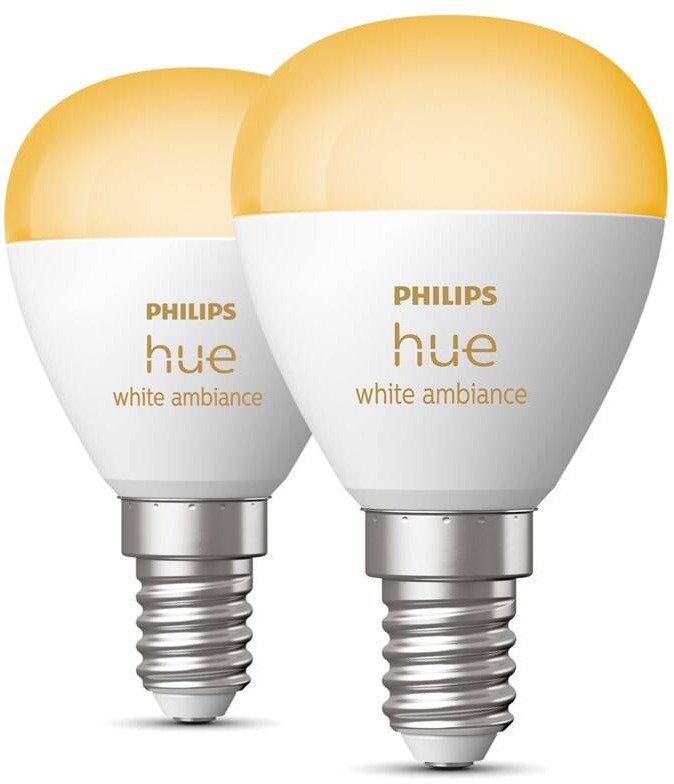 Philips Hue White Ambiance 5,1 W E14 Kvapka 2 ks