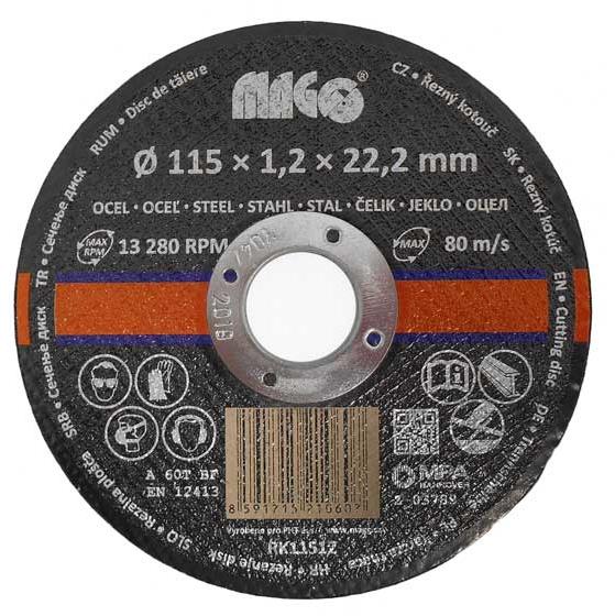 MAGG Rezný kotúč na kov 115 × 1,2 × 22,2 mm