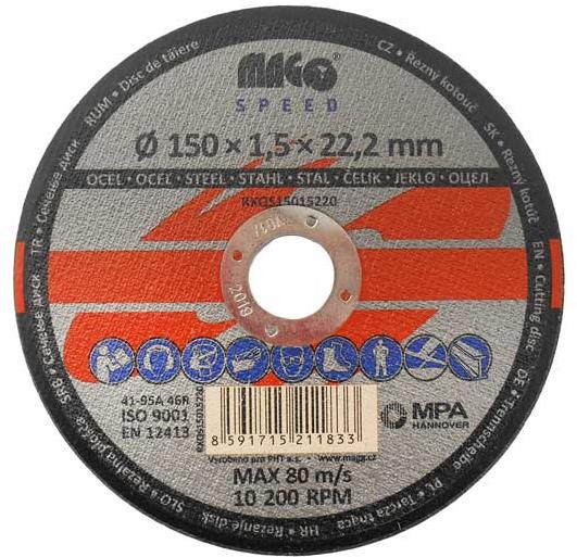 MAGG SPEED Rezný kotúč na kov 150 × 1,5 × 22 mm