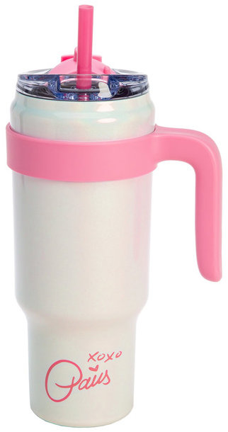 Paris Hilton Termohrnček 1 l tumbler biela/ružová