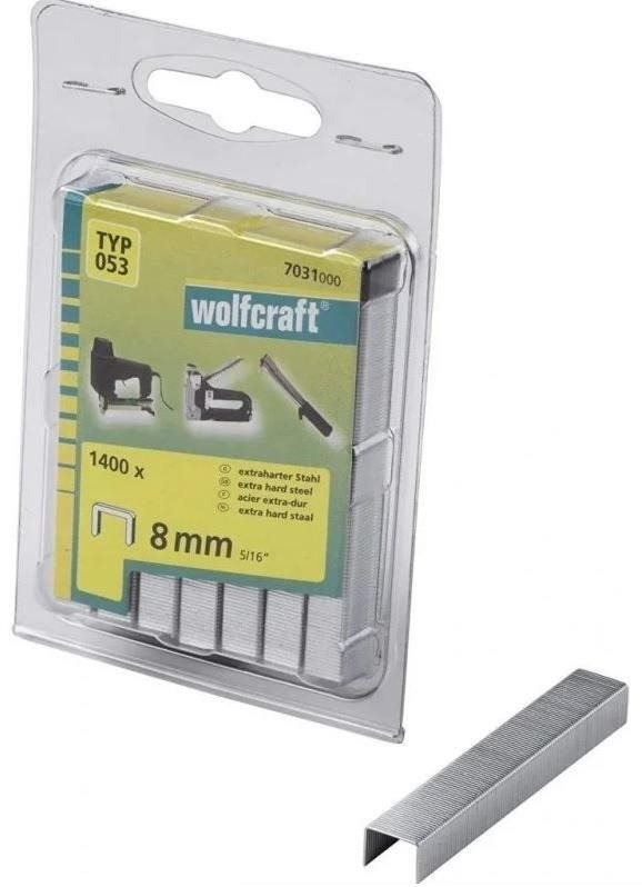 WOLFCRAFT – Spona široká čalúnnická 11,2 mm; výška 8 mm; 1400 ks