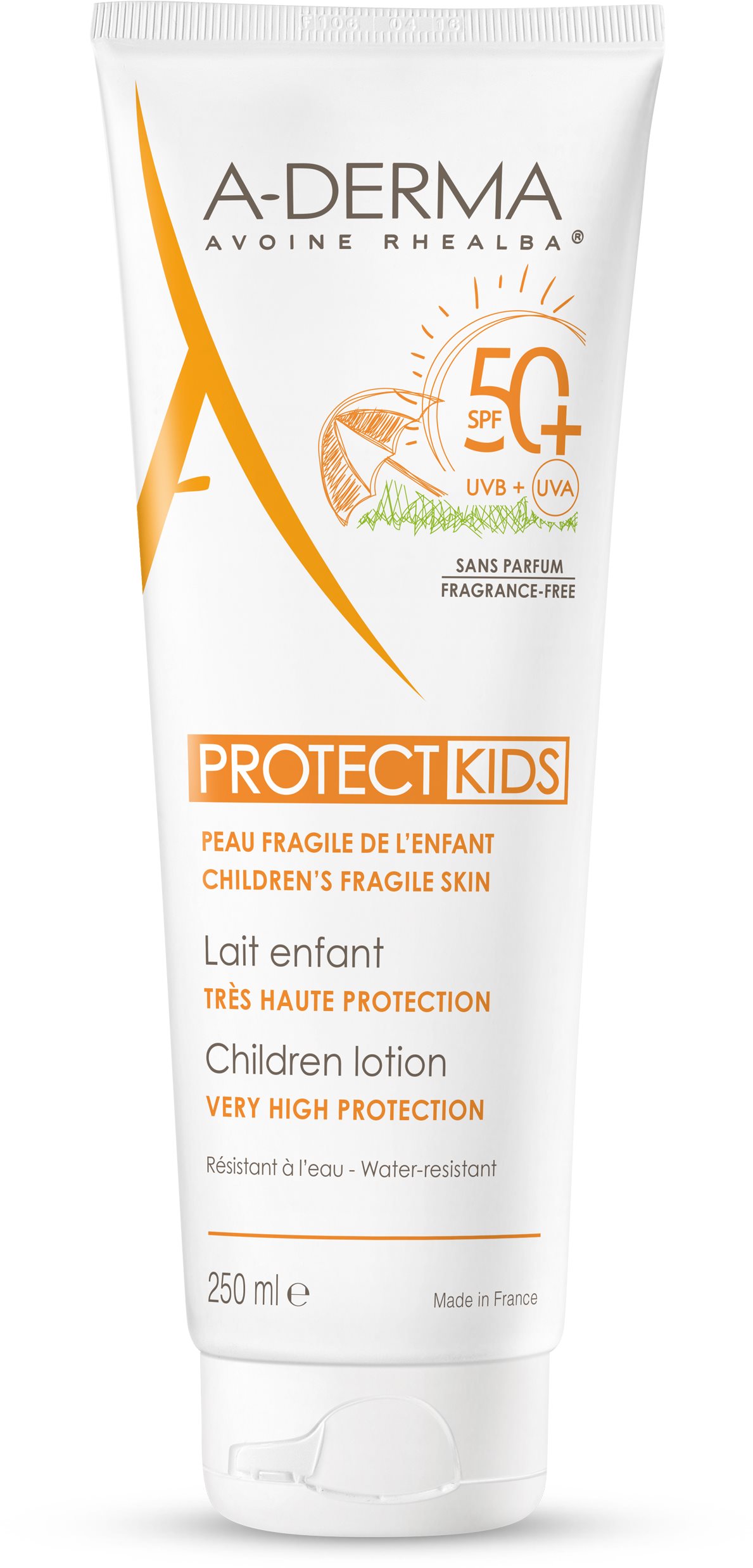 A-Derma PROTECT KIDS Mlieko pre deti s veľmi vysokou ochranou SPF50+ 250 ml
