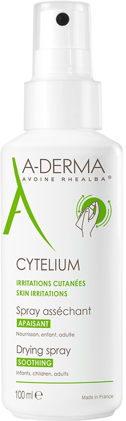A-DERMA Cytelium Vysušujúci a upokojujúci sprej na podráždenú kožu so sklonom k mokvaniu 100 ml