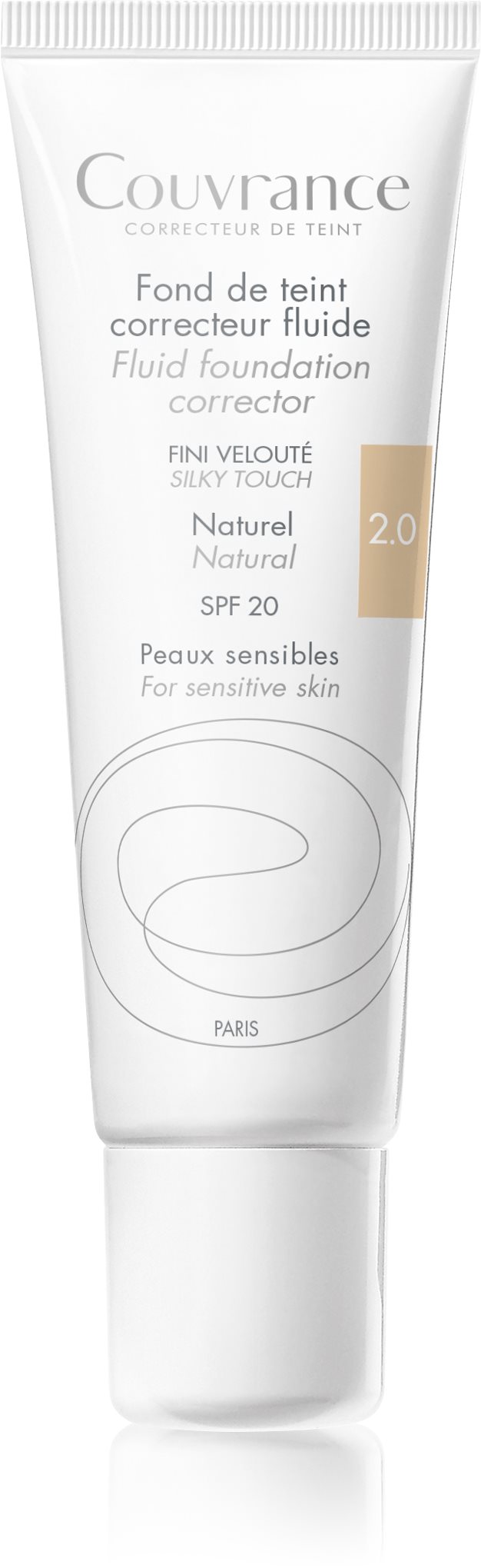 AVENE Couvrance Tekutý make up SPF 20 prirodzený odtieň (2.0) 30 ml