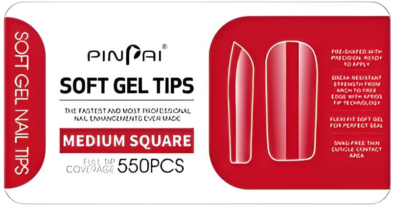 PinPai Gélové tipy Medium square, 550 ks