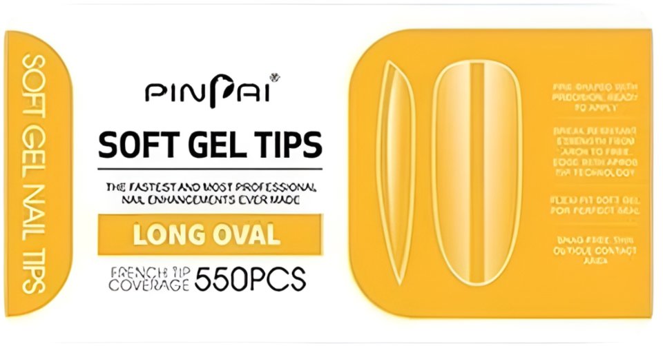 PinPai Gélové tipy Long oval, 550 ks