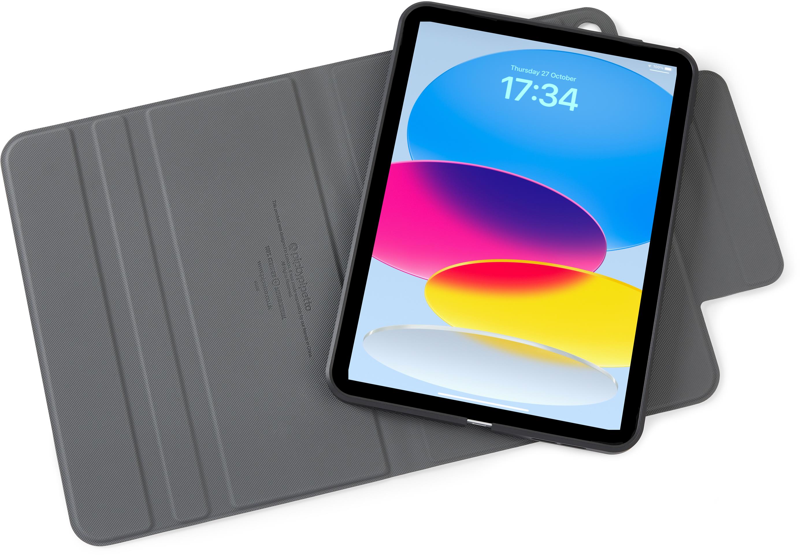 Pipetto Origami No5 Rotating Folio Case Black iPad 10,9" (2022)