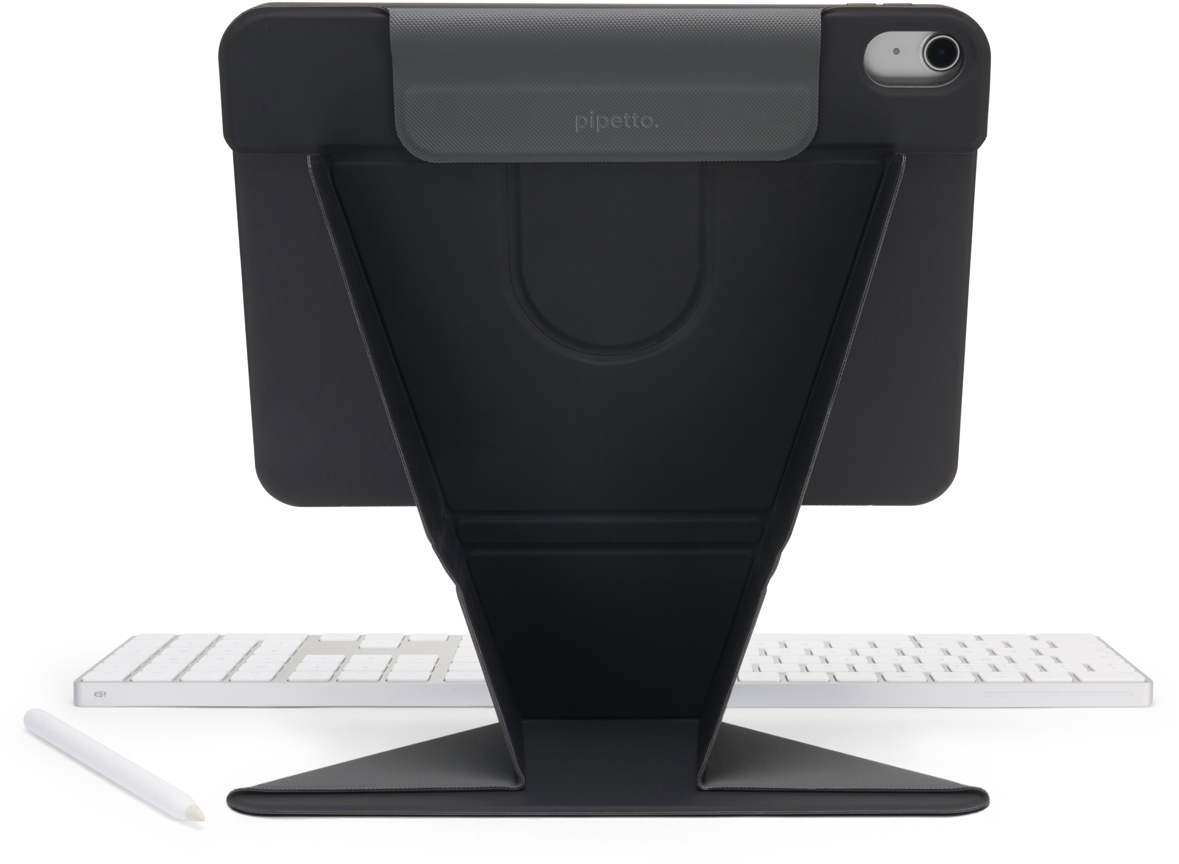 Pipetto Origami No6 Stand Case Black iPad Air 11" M2 2024/M3 2025 / iPad Air 10.9" (2022/2020)