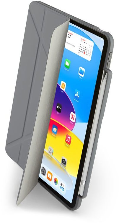 Pipetto Origami No3 Pencil Case Grey iPad (A16)/iPad (2022)