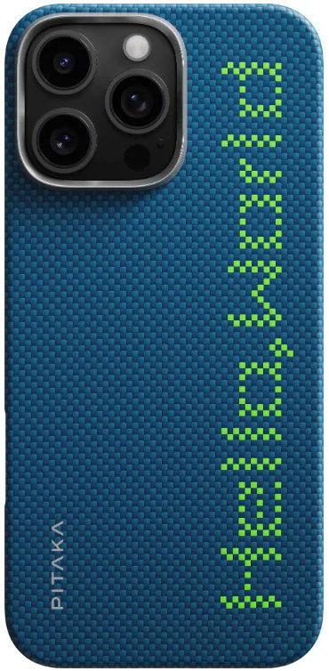 Pitaka Tactile Woven Case Hello World iPhone 16 Pro Max