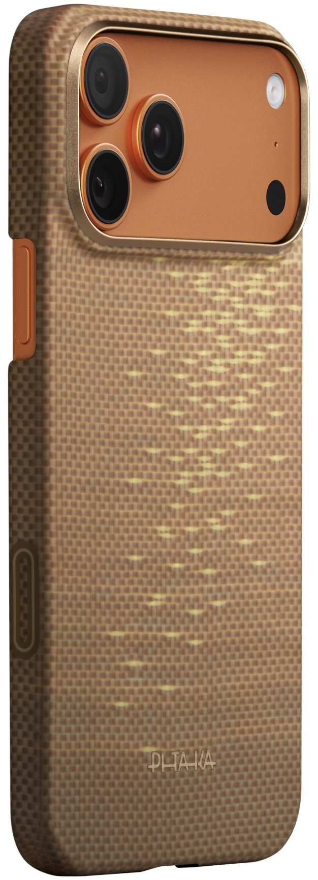 Pitaka Ultra-Slim Case Golden Glint iPhone 17 Pro Max