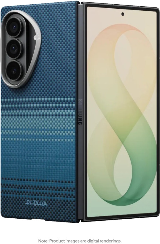Pitaka Edge Case Back Cover With Central Axis Moonrise Samsung Galaxy Z Fold 8 Ultra
