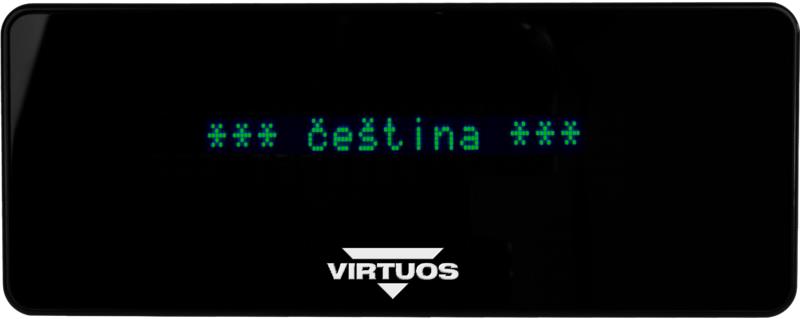 Virtuos VFD displej zákaznícky 20 × 2 pre BPOS BP-1588, čierny