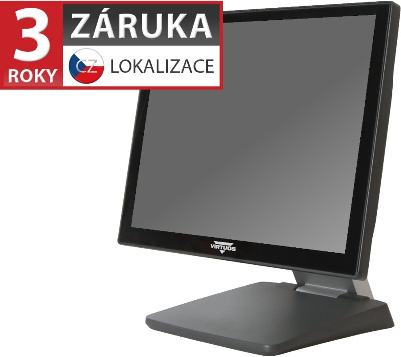 Virtuos 15" LCD AerXmonitor XM-3015, dotykový, kapacitný, USB