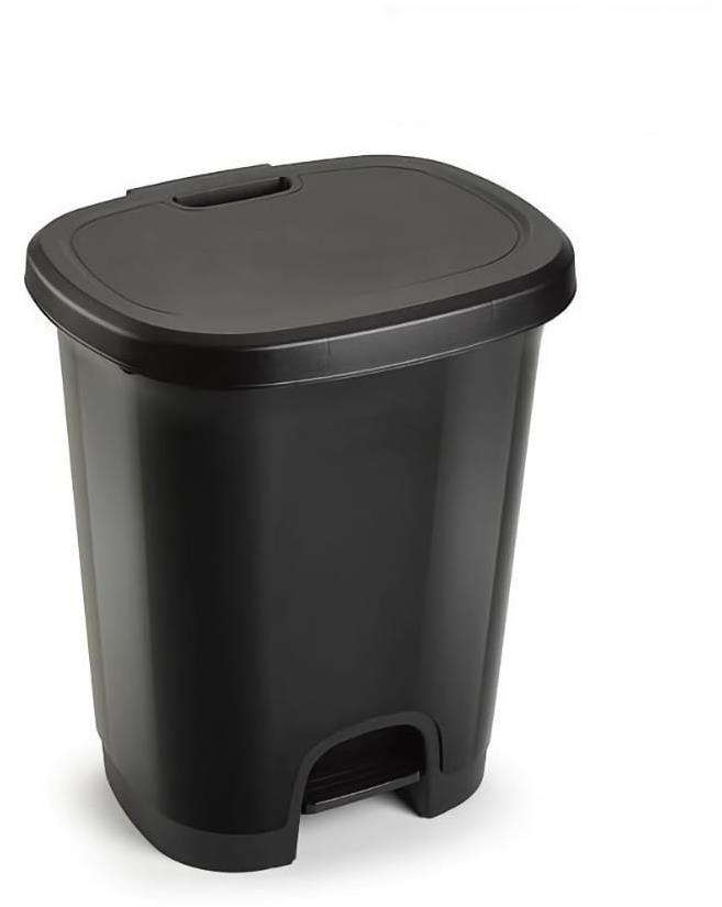 Plastic Forte COLOR Kôš na odpad 27 l ČIERNY bez vložky s pedálom