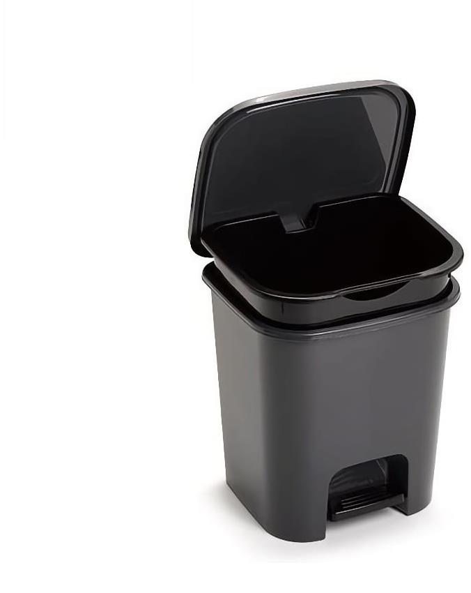 Plastic Forte SMART Kôš na odpad 7,5 l ČIERNY s vložkou a pedálom