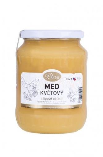Pleva Med kvetový z lipovej oblasti 950 g