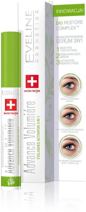 EVELINE Cosmetics Advance Volumiere eyelashes activator 3in1 10 ml