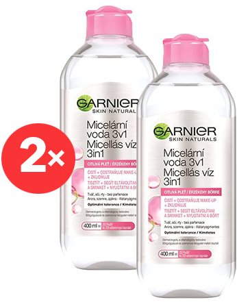 GARNIER Skin Naturals Micelárna voda 2× 400 ml