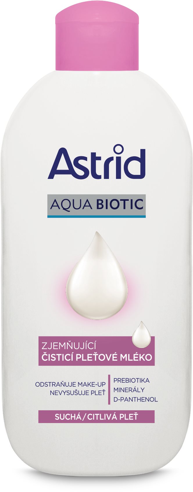 ASTRID Aqua Biotic Čistiace pleťové mlieko na suchú a citlivú pleť 200 ml